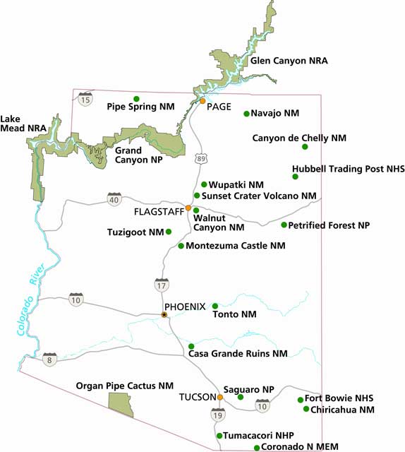 Albums 105 Wallpaper Map Of Arizona National Parks And Monuments Full   Nps Map 